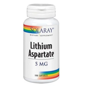 Aspartato de litio 5 mg 100 cápsulas de Solaray - Imagen 1 de 1