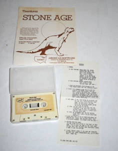 1982 ASD&D TI-99/4A Cassette Extended Basic Game - STONE AGE w/Manual - Picture 1 of 4