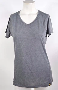 Neu ohne Etikett Demarini DAMEN-T-SHIRT V-AUSSCHNITT $ 27 M grau meliert Kurzarm Etikett - Bild 1 von 4