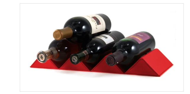 Le Creuset Bottle Rest Cube Foldout Red Wine Rack Space Saver -