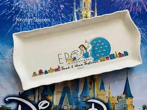 2021 Disney Parks Epcot Food & Wine Festival Belle Ceramic Serving Plate Tray - Picture 1 of 1
