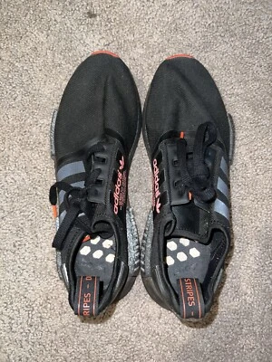 Adidas Black NMD W/ Orange Accent  - Image 1 of 4