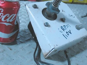 6rpm Electric Gear Motor , 110V, 3/8" Shaft Mounted on 5.5" sq.bracket - Picture 1 of 4