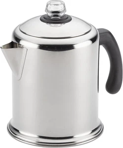 Classic Stainless Steel Yosemite 12-Cup Coffee Percolator, 12 Cup Coffee Maker - Picture 1 of 12