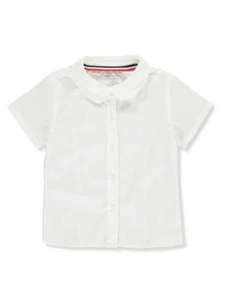 French Toast Girls' S/S Peter Pan Fitted Shirt - Picture 1 of 4