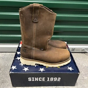 Botas Thorogood Hombres Talla 9.5 D 804-4372 Acero EH Puntera de Seguridad 11” Wellington EE. UU. NUEVAS - Imagen 1 de 10