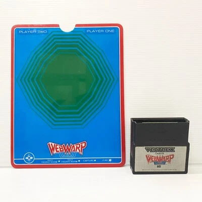 Webwarp - Vectrex MB Game Cartridge + Overlay - Free Postage - Image 1 of 2