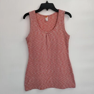Lucy Scoop Neck Sleeveless Stretch Work Out Tank Top Heathered Small Women - Image 1 of 4
