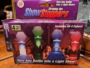 4 nuevos tapones de botella iluminados Lucite Show increíbles colores cambiantes para tu bar - Imagen 1 de 5