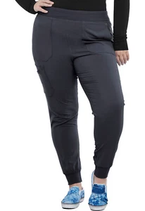 Cherokee Scrubs Pants Mid Rise Jogger Pant CK011 LARGE PEWTER Free Shipping - Picture 1 of 3