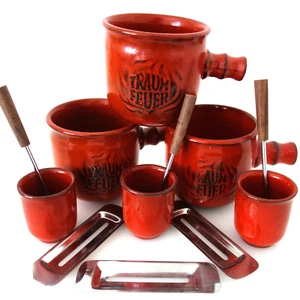 3x Traumfeuer Feuerzangenbowle Keramik rot - Bild 1 von 6