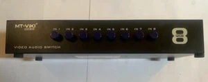 MT-Viki 8-Port AV Switch RCA Composite Video Audio Selector Switcher Box - Picture 1 of 2