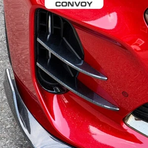 F Bumper Devil`s Clow Air Vent Ver2 Black Carbon Edge For 2018~2023 Kia Stinger - Picture 1 of 8