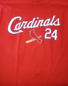 St Louis Cardinals Ankiel 24 T-Shirt Size Medium print front and back CSA Cotton - Picture 1 of 18