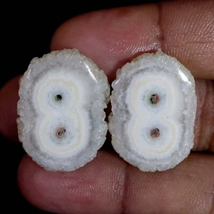45,20 quilates 100 % natural exclusivo cuarzo solar druzy rebanada/losa/piedra preciosa de cableado - Imagen 1 de 6