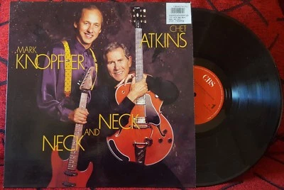 CHET ATKINS & MARK KNOPFLER *Neck And Neck* ORIGINAL 1990 Spain LP *DIRE STRAITS - Image 1 of 4