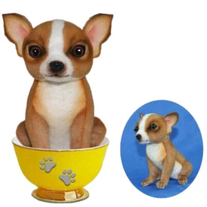 Hansa - Taza de Té Micro Chihuahua - Juguete de Peluche de Animal Realista - 15 cm - Imagen 1 de 1