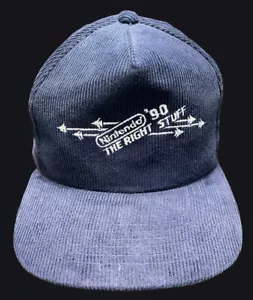 Vintage Nintendo '90 The Right Stuff Cord Snapback Mütze Selten & Unikat - Bild 1 von 15