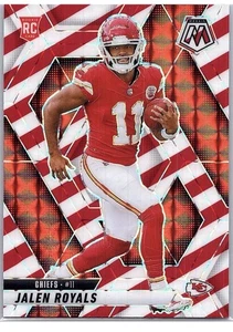 2025 Panini Mosaic Jalen Royals RC Rookie Card Red & White Stripe Prizm SP - Bild 1 von 2