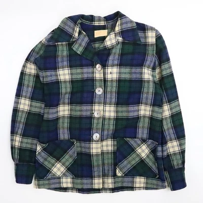 Camisa vintage Pendleton de lana con botones para mujer talla grande a cuadros Foto 1 de 4