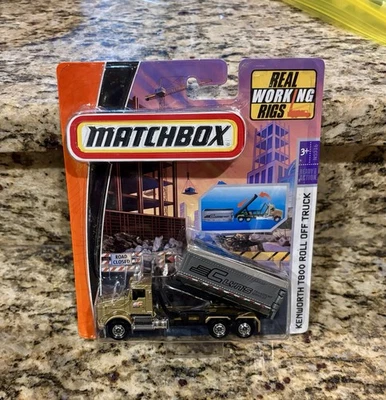 2009 Matchbox Working Rigs Gold Kenworth T800 Roll Off Truck NIB - Image 1 of 3