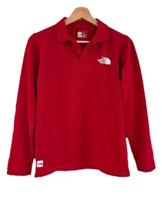 The North Face Polo Youth Gr. 16 L roter Pullover Langarmshirt mit weißem Logo* - Bild 1 von 15