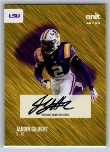 Jardin Gilbert /50 Auto LSU Tigers 2025 Onit Football - Bild 1 von 2