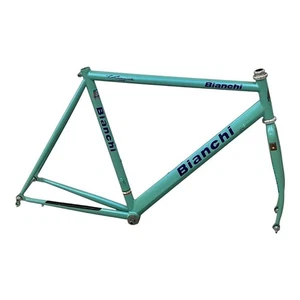 Juego de cuadro de bicicleta de carretera Bianchi Titanium cuadro solo usado f/s - Imagen 1 de 10
