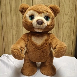 Oso de peluche interactivo FurReal Friends Cubby The Curious de 17,5" juguete habla movimientos - Imagen 1 de 6