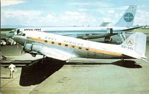 East African DC-3 Airplane Photochrome #376 Historical Aircraft Postcard - Picture 1 of 2