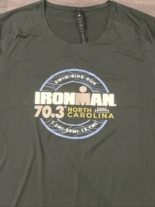 Ironman North Carolina 70.3 Lululemon T-shirt Men’s Size Medium Gray New NWT - Picture 1 of 7
