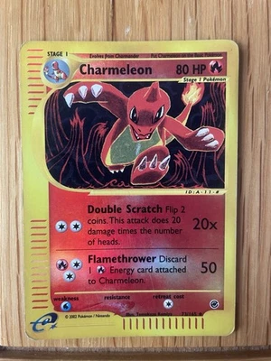 Charmeleon 73/165 Expedition Base Set Reverse Holo Heavily Played WOTC 2002 - Image 1 of 4