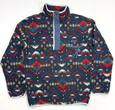 Pullover polar Columbia Helvetia medio a presión para hombre talla pequeña Sherpa Rocky Mountain Foto 1 de 4