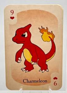 Charmeleon 2022 Russian Poker Playing Card Rare Vintage Peach Back 9 of Hearts - Picture 1 of 2