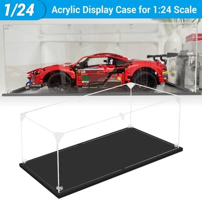 1 Pc Clear Acrylic Model Car Display Case 1: 24 Scale Box for Vehicle Model Toy - Image 1 of 4
