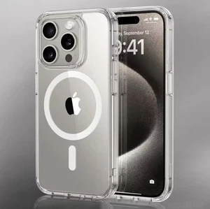 Coque transparente pour iPhone 16 Pro MagSafe - Photo 1 sur 8