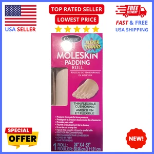 Moleskin Foot Padding Roll 24x4.53” – Thin Flexible Cushion for Blisters - Picture 1 of 2