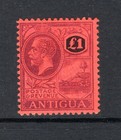(052)     Antigua KGV 1921-29  £1 Purple & Black/Red SG61 LM/Mint