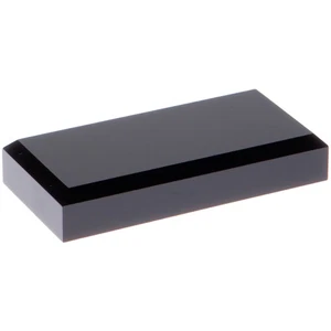 Plymor Black Acrylic Rectangular Beveled Display Base, 4" W x 2" D x 0.75" H - Picture 1 of 1
