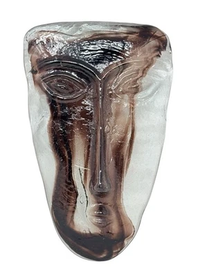 Máscara de vidrio artística vintage de diseño paracaidista de Jaramillo Bros México Foto 1 de 4