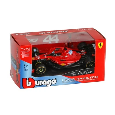 MODELLINO AUTO STATICO F1 BURAGO FERRARI SF23 HAMILTON PROVA FIORANO 2025 1/43 - Immagine 1 di 3