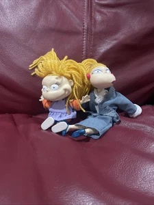 1998 Mattel Rugrats Charlotte & Angelica Pickles Soft Toy Doll Figure - Picture 1 of 2