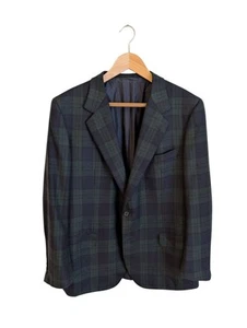Brioni Men's Black Watch Tweed Jacket Size IT56 - Picture 1 of 5