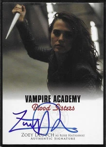 2014 Leaf Vampire Academy Autogrammkarte - Zoey Deutch A-ZD2 Autogramm d - Bild 1 von 2