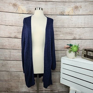 Gap Open Front Cardigan Knit Lightweight Casual Blue XL - Picture 1 of 6