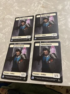Token de soldado Aaron Barich (x4) - token SCG - Magic The Gathering - Star City Games - Imagen 1 de 4