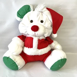 Vintage 1991 Fisher Price PUFF A LUMP Weihnachtsmaus 12 Zoll Plüsch Nylon Puffy - Bild 1 von 5