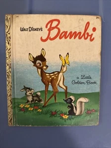 Walt Disney's Bambi, un piccolo libro d'oro vintage copyright 1948 - Foto 1 di 2