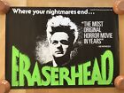 Rare Vintage UK Film Poster Eraserhead David Lynch from old video shop 38 x 27.5