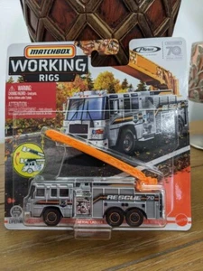 Matchbox Working Rigs Pierce Quantum Aerial Ladder Fire Truck Rescue 70 Free S/H - Picture 1 of 1